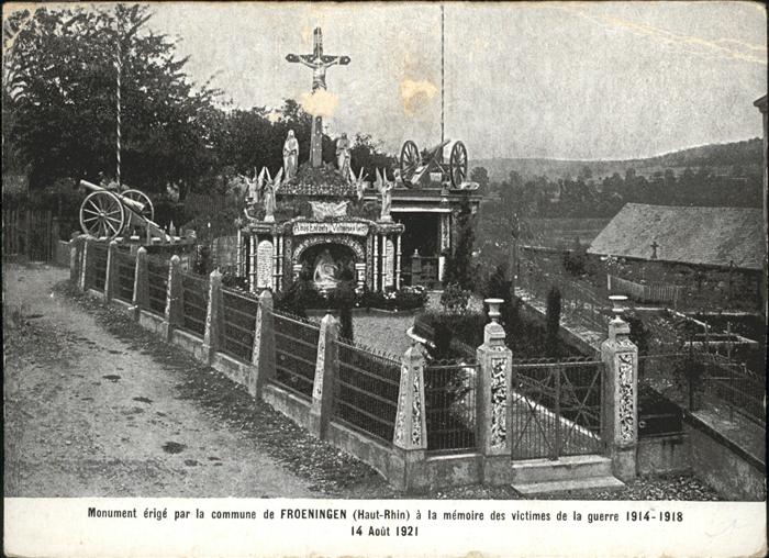 Froeningen Monument erige
