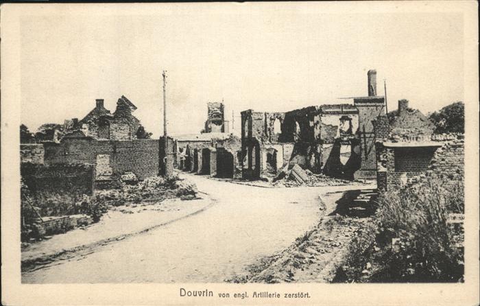 Douvrin zerstört von der engl. Artillerie
