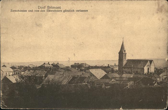 Brimont zerschossen und verlassen