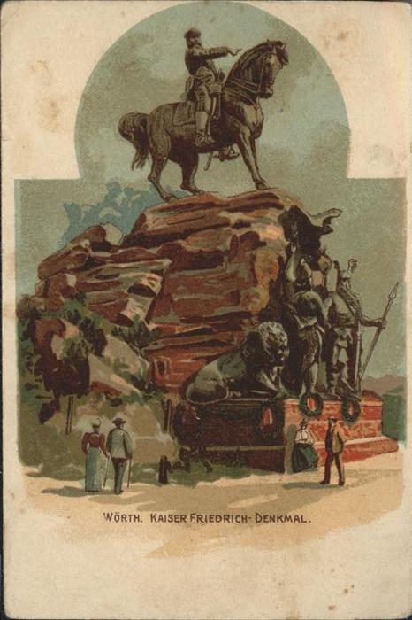 Woerth Elsass Kaiser-Friedrich-Denkmal