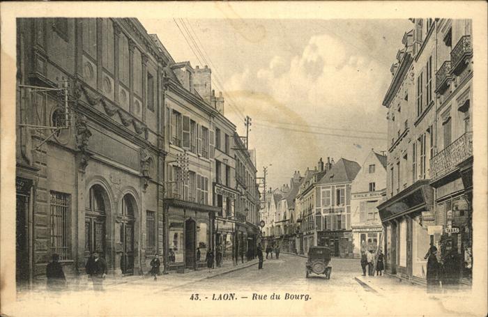 Laon Aisne Rue du Bourg