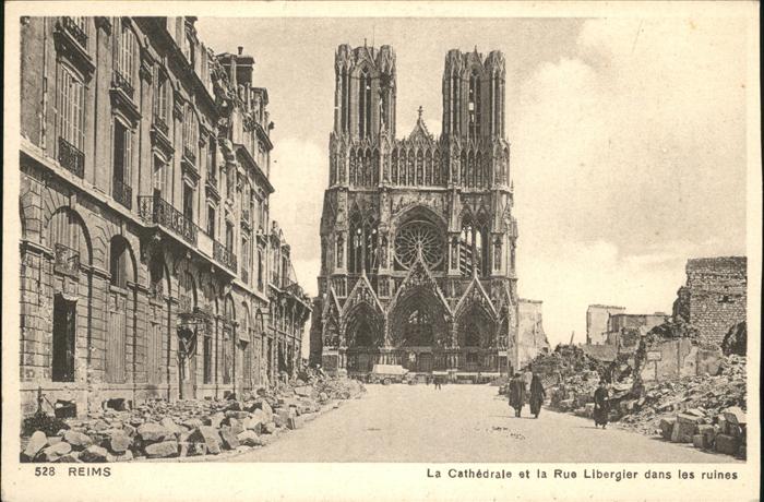 Reims Champagne Ardenne Cathedrale Rue Libergier