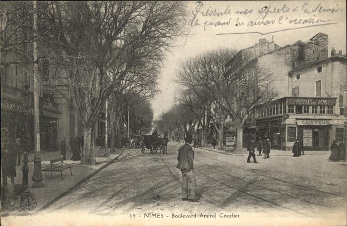 Nimes Boulevard Amiral Courbet Kutsche