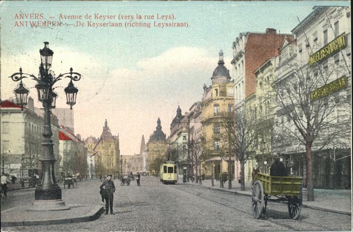 Anvers Antwerpen Strassenbahn Kutsche