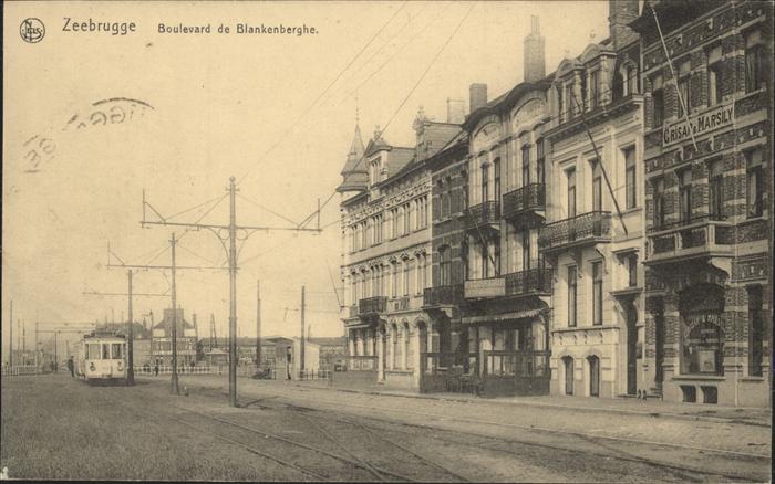 Zeebrugge Boulevard de Blankenberghe Strassenbahn