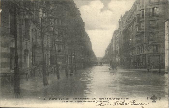 Paris Innondations Rue Croix-Nivert