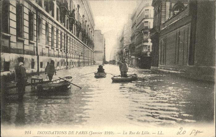 Paris Inondations Rue de Lille