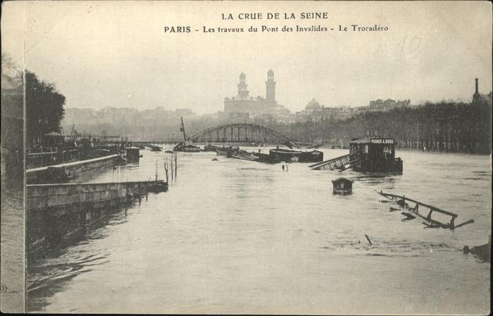 Paris Crue de la Seine Trocadero