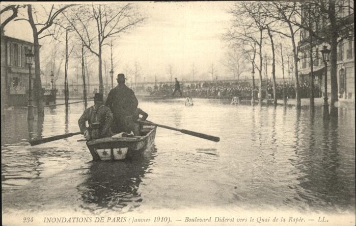Paris Inondations Boulevard Diderot