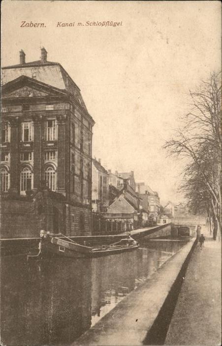 Zabern Saverne Kanal Schloßflügel