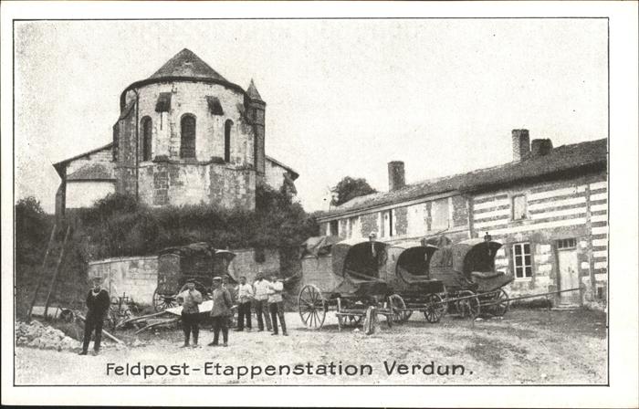 Verdun Meuse Feldpost Etappenstation
