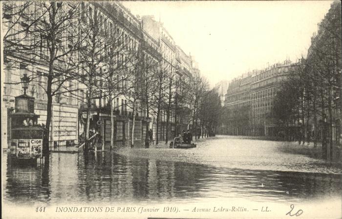 Paris Inondations Avenue Ledru Rollin