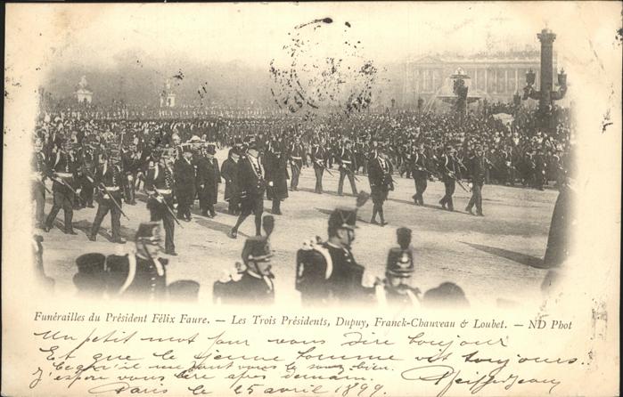 Paris Funerailles du President Felix Faure