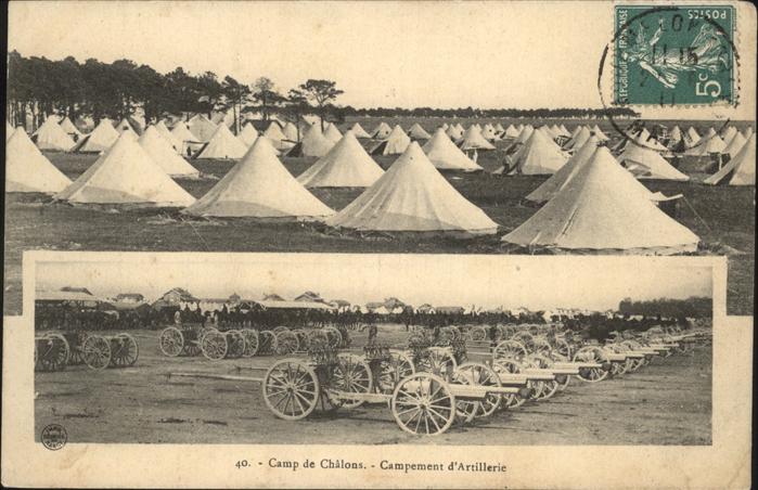 Chalons-en-Champagne Campement d_Artillerie