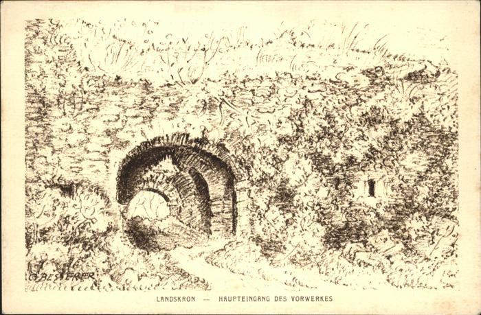 Landskron Tschechien Haupteingan Vorwerk