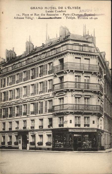 Paris grand Hotel de L'Elysee