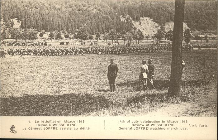 Wesserling Husseren Revue General Joffre defile