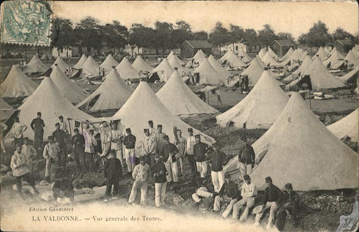 La Valbonne Vue generale Tentes