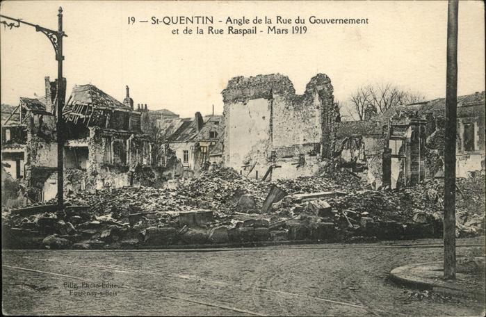 Saint-Quentin 02 Aisne Angle de la Rue Gouvernement