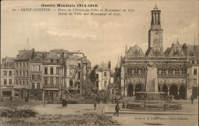 Saint-Quentin 02 Aisne Place de l_Hotel de Ville