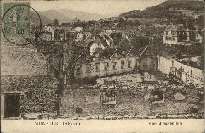 Muenster Haut Rhin Elsass vue ensemble