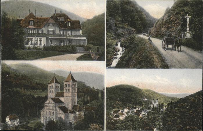 Murbach Elsass Hotel Wolf Abtei-Kirche