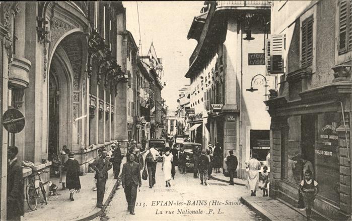 Evian-les-Bains Haute Savoie Rue Nationale