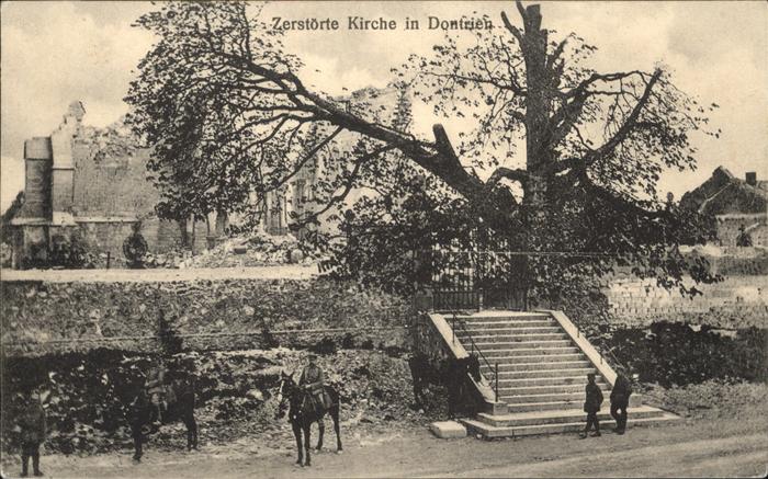 Dontrien Zerstörte Kirche