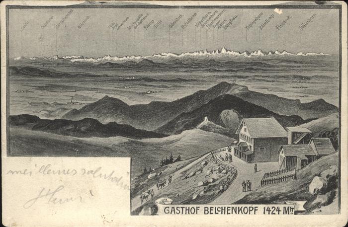 Belchen Elsass Gasthof Belchenkopf