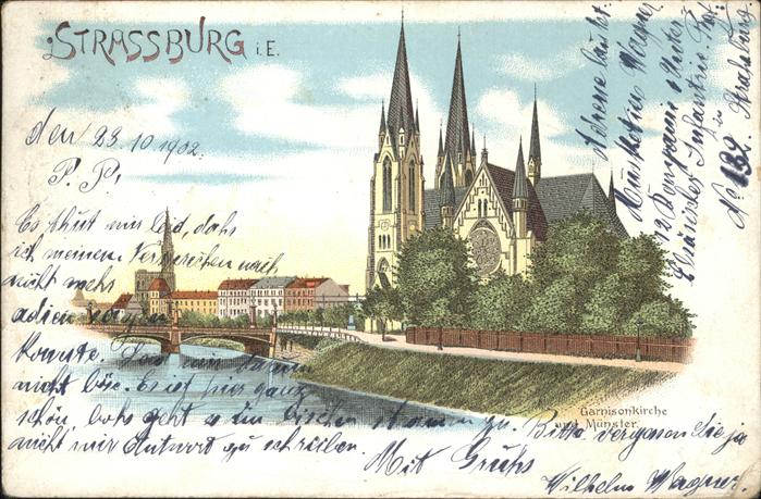 Strasbourg Alsace Garnisonkirche Münster