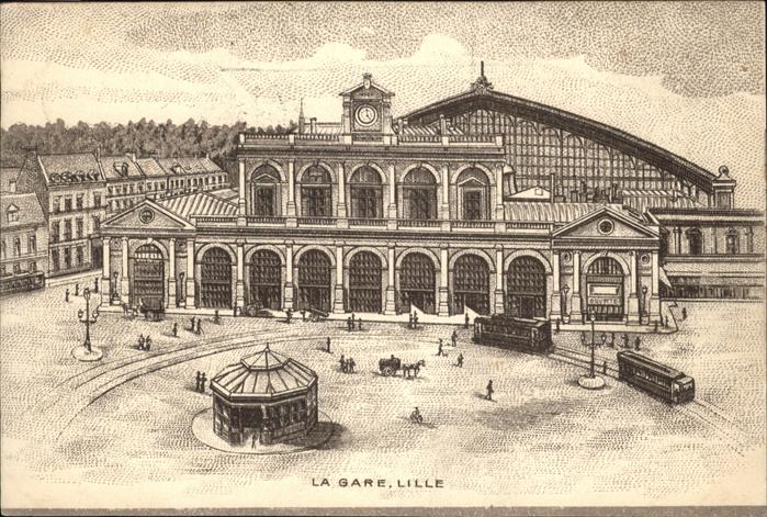 Lille Nord Gare Straßenbahn