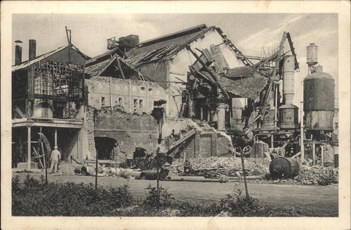 Don 1. Weltkrieg zerstörte Fabrik