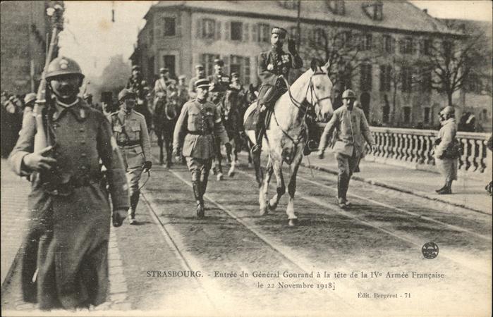Strasbourg Alsace General Gourand Pferd