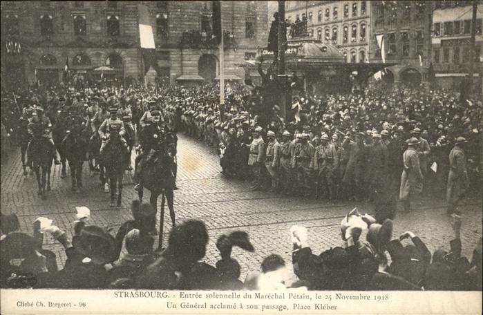 Strasbourg Alsace Marechal Petain Pferd