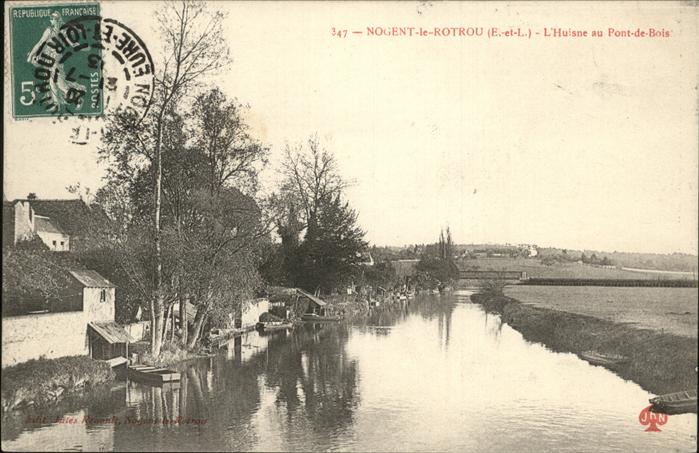 Nogent-le-Rotrou l_Huisne Pont de Bois