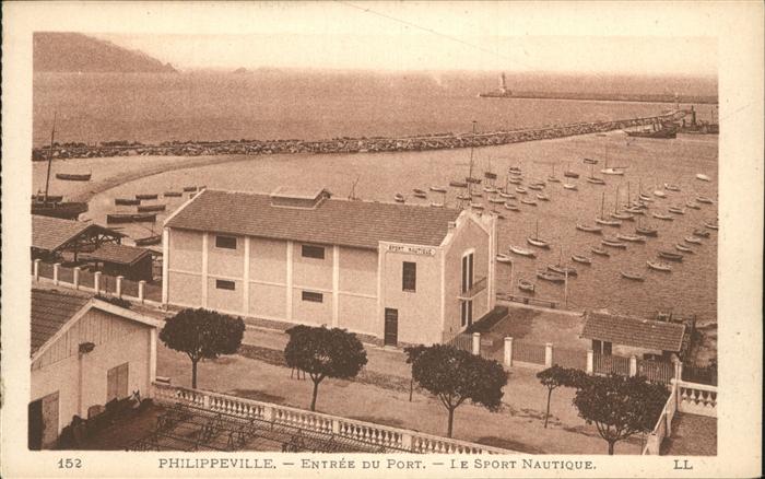 Philippeville Algerien entree Port Sport Nautique