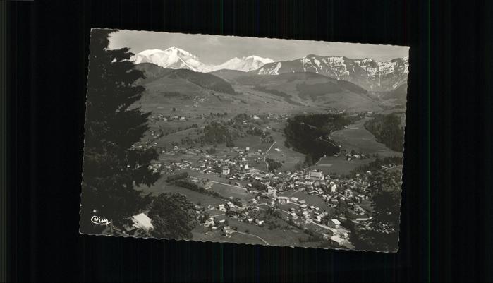 Megeve Vue panoramique Mont Blanc