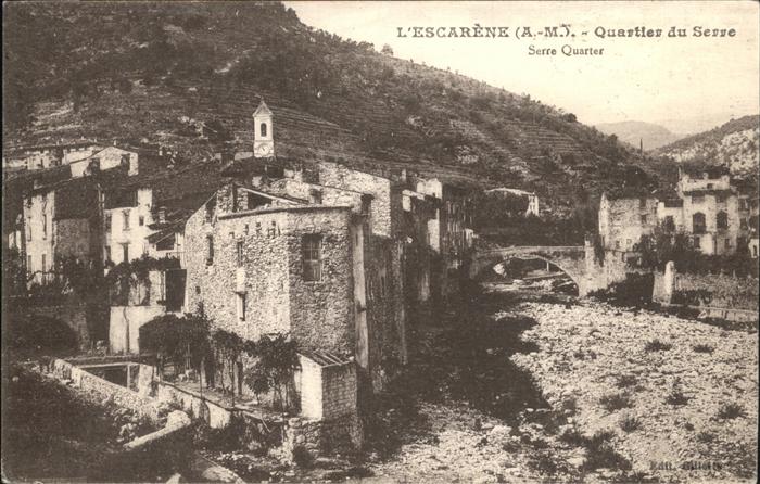 L Escarene Alpes Maritimes Quartier du Serre