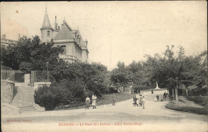 Beziers Parc Poetes Allee Victor Hugo