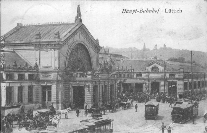 Luettich Liege Hauptbahnhof Straßenbahn