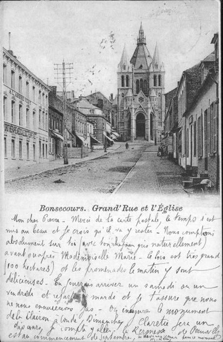 Bonsecours Belgien Grand_ Rue Eglise