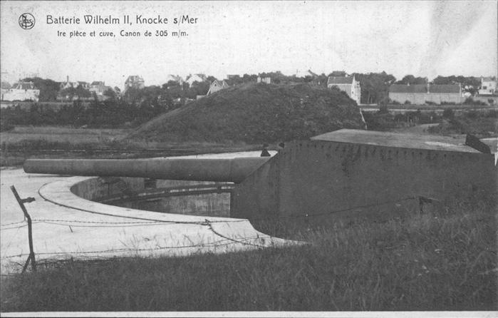 Knocke Batterie Wilhelm II Canon