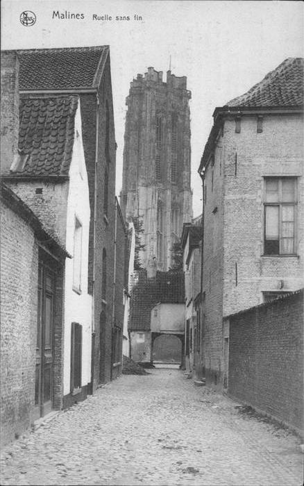 Malines Mechelen Flandre Ruelle sans fin