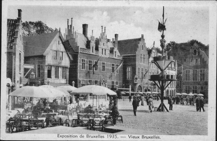 Bruxelles Bruessel Vieux Bruxelles Exposition 1935