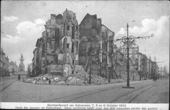 Anvers Antwerpen Bombardement