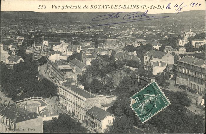 Royat Puy de Dome Vue generale