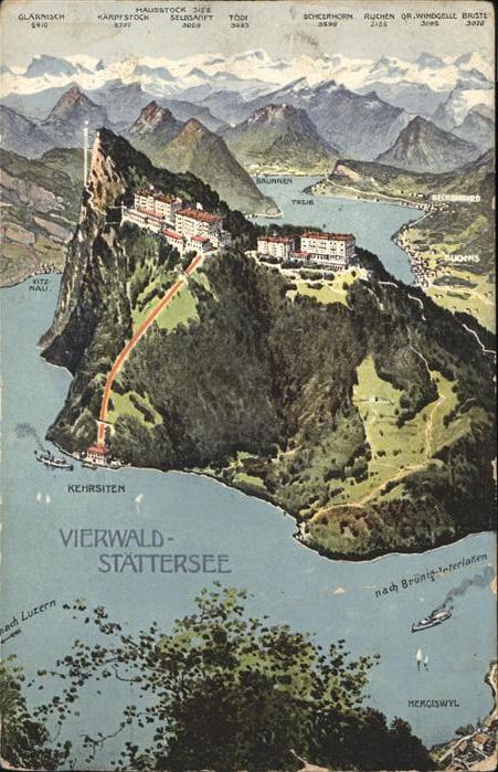 Vierwaldstaettersee Fliegeraufnahme