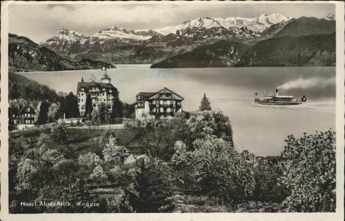 Weggis Vierwaldstaettersee Hotel Alpenblick Schiff