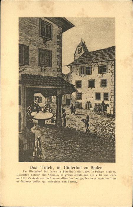 Baden Taefeli im Hinterhof