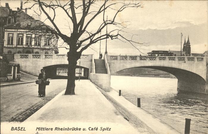 Basel BS Mittlere Rheinbruecke Cafe Spitz